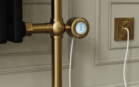 Brass Electric Bathroom Radiator